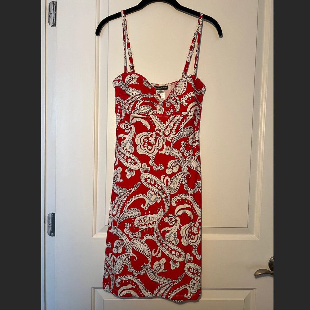 Tommy Bahama Paisley Red Dress